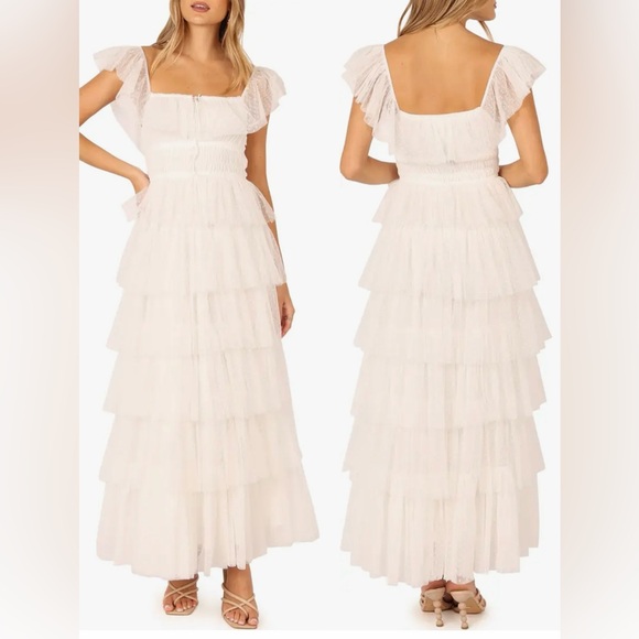 Petal & Pup Dresses & Skirts - NEW Petal & Pup Tulle Belle maxi off white maxi sz L